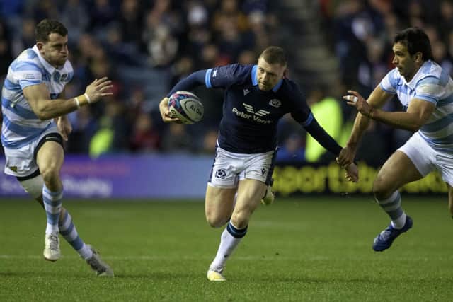 Finn Russell was outstanding in Scotland's win over Argentina in the Autumn Nations Series. (Photo by Craig Williamson / SNS Group)