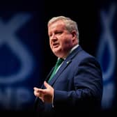 Ian Blackford, the SNP's Westminster leader, claimed the UK government's decision not to include Scotland's Acorn carbon-capture project in the first phase was a 'betrayal' (Picture: Jeff J Mitchell/Getty Images)