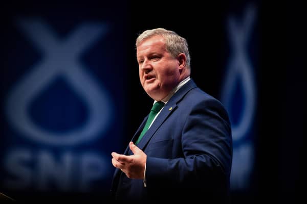 Ian Blackford, the SNP's Westminster leader, claimed the UK government's decision not to include Scotland's Acorn carbon-capture project in the first phase was a 'betrayal' (Picture: Jeff J Mitchell/Getty Images)