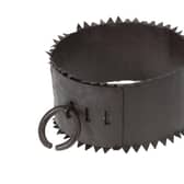 A 17th Century iron collar from Fife used as an instrument of torture on those accused of witchcraft. It has been used to illustrate the case of a woman accused of being a lesbian, with the authorities later treating her as a witch.PIC: NMS.