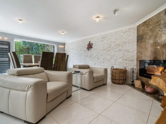 Dining and living area.