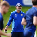 Scotland manager Steve Clarke during a training session at Stadion am Groben in Garmisch-Partenkirchen, Germany. Picture date: Saturday June 22, 2024.
