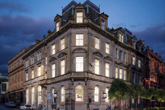 The architect-designed apartments rented by DJ Alexander are in a lovingly restored building off George Square. Picture – supplied.