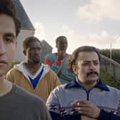 Amir El-Masry, Ola Orebiyi, Kwabena Ansahis and Vikash Bhai star in new film Limbo.