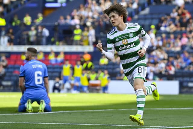 Kyogo Furuhashi broke the deadlock for Celtic after 38 minutes after Inverness put up some dogged resistance.