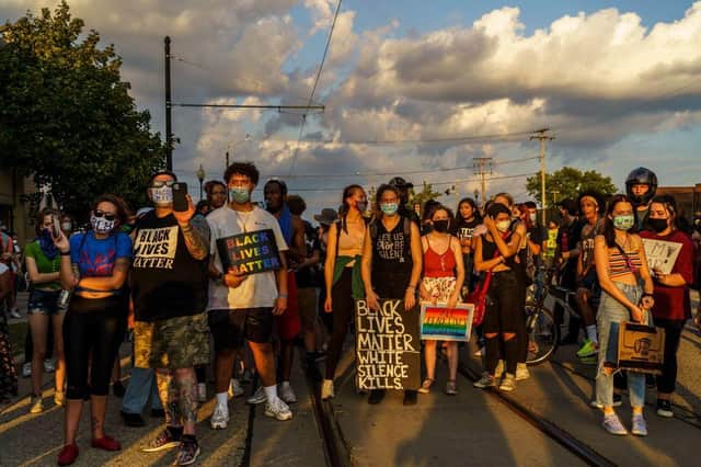 The two victims were shot during Black Lives Matter demonstrations in Kenosha, Wisconsin (Getty Images)