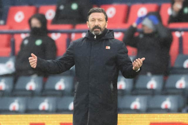 Aberdeen manager Derek McInnes during the William Hill Scottish Cup semi-final match against Celtic at Hampden Park (Photo by Craig Foy / SNS Group)