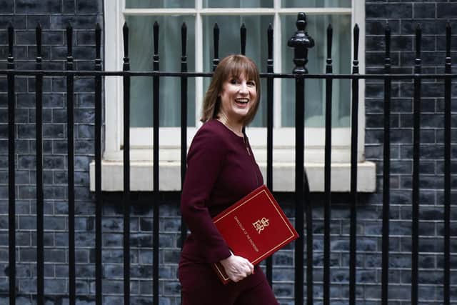 Chancellor Rachel Reeves leaves 11 Downing Street, in central London. Picture: Benjamin Cremel/AFP via Getty Images