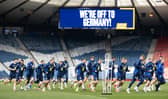 Scotland players train at Hampden ahead of the friendly match against Finland. (Photo by Craig Williamson / SNS Group)