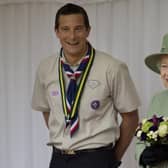 Bear Grylls and the late Queen Elizabeth II (Photo: Getty Images)