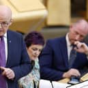 EDINBURGH, SCOTLAND - SEPTEMBER 01: Scottish First Minister John Swinney delivers his statement on the 2026 Programme for Government on September 01, 2026 in Edinburgh, Scotland. (Picture: Jeff J Mitchell/Getty Images)