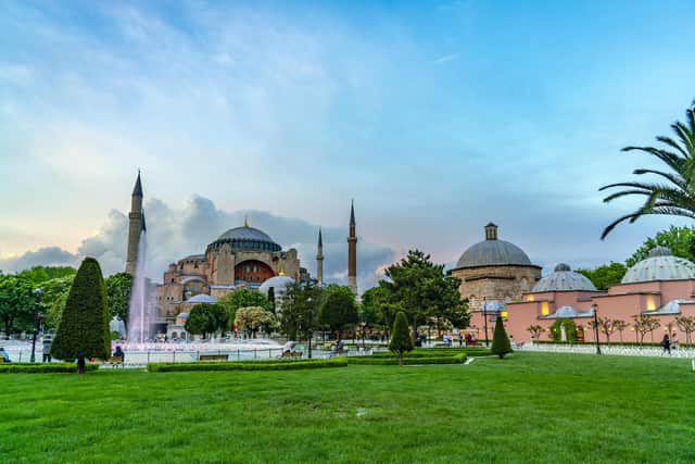 The Hagia Sophia Mosque in Sultanhamet, Istanbul, was completed in 537 AD. Pic: Goturkiye.com