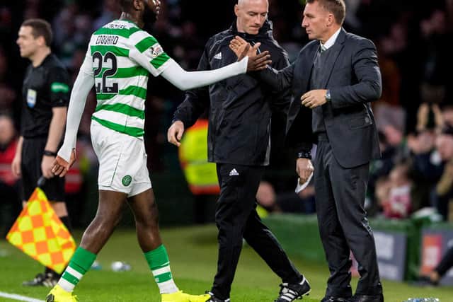 Odsonne Edouard could be set to link up with former Celtic boss Brendan Rodgers at Leicester City. Picture: SNS