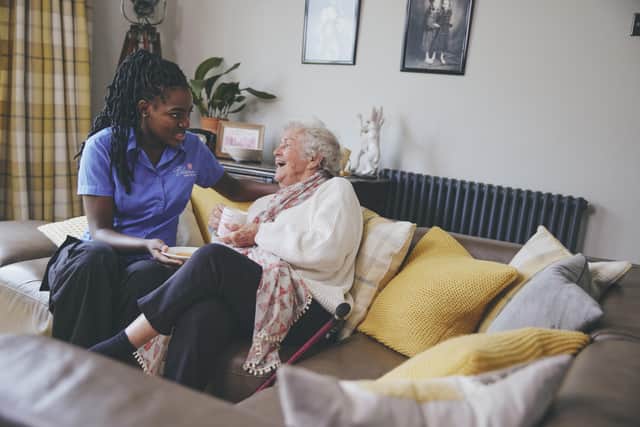 Providing care and support to people living in their own homes.