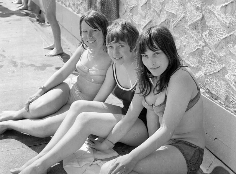 Holidaymakers on Portobello Beach in summer 1965.