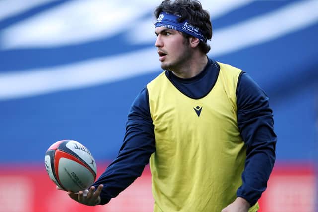 Stuart McInally injured his neck in the gym doing bench presses ahead of Edinburgh's game with Glasgow. Picture: Ian MacNicol/Getty Images
