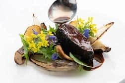 The hotel’s restaurant, Torrish, is located in the original 19th-century drawing room. There chef Craig Douglas and his team have created a menu that includes local produce, with some ingredients grown in the hotel grounds. Pic: Contributed