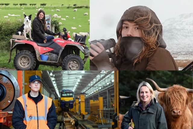 Women working in jobs that are still considered for the boys.