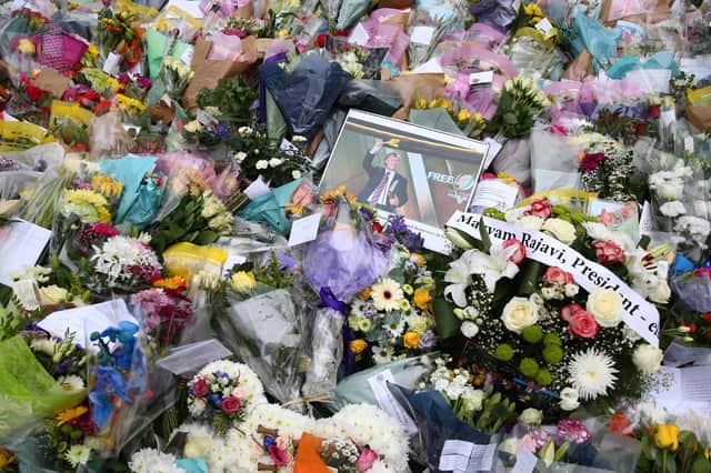 Floral tributes laid in memory of David Amess MP