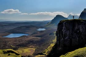 The Quiraing is a landslip situated to the north of the Isle of Skye in the 'Trotternish' area. After only a moderate two-mile hike you can reach the peak of this breathtaking location which offers stunning views of local mountains, lochs and even the seashore.