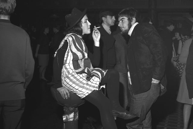 A 'beatnik' night held at the Palais de Dance in Edinburgh to raise money for Edinburgh Students Charity Appeal, November 1965.