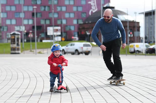 Active travel is healthy and can be fun too (Picture: John Devlin)
