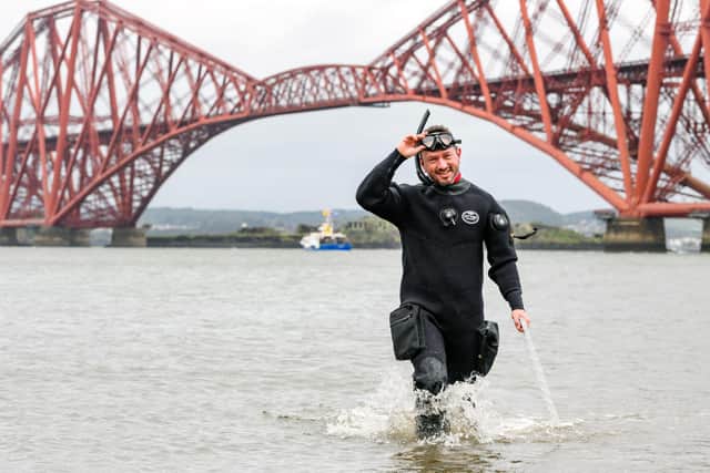 Scientist Richard Lilley is one of the team working on a new £2.4 million project to restore seagrass and wild oyster populations in the Firth of Forth