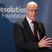 Former deputy first minister and one-time SNP leader John Swinney speaks at The Resolution Foundation in London. Picture: Belinda Jiao/Getty Images