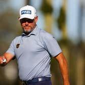 Leader Lee Westwood reacts on the sixth green during the second round of The Players' Championship at TPC Sawgrass in Ponte Vedra Beach, Florida. Picture: Kevin C. Cox/Getty Images.