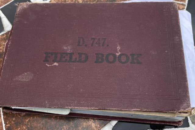 A field book belonging to Private David Gilmour, whose son, Rev Ian Gilmour, travelled to Japan to fulfil a 60-year dream to make an "emotional" pilgrimage to honour his late father(Pic: Family Handout/PA Wire)