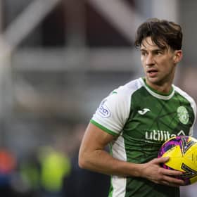 Joe Newell could be given the captain's armband for Hibs' visit to Hearts on Saturday.