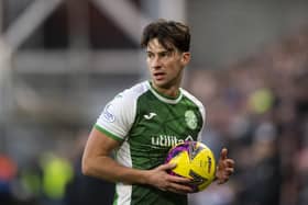 Joe Newell could be given the captain's armband for Hibs' visit to Hearts on Saturday.