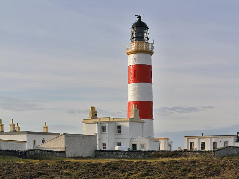 The Point of Ayre lighthouse can be found at the Point of Ayre which is on the north-eastern end of the Isle of Man.