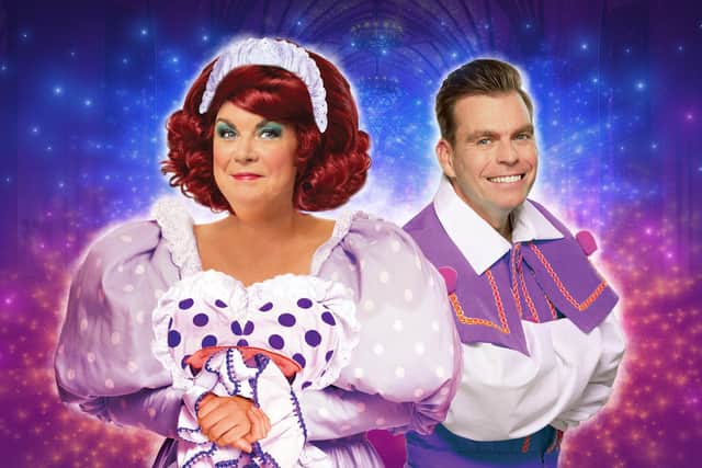 Elaine C Smith and Johnny Mac star in Beauty and the Beast this year at Glasgow's King's Theatre.