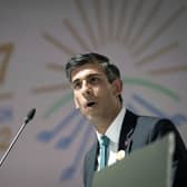 Prime Minister Rishi Sunak speaks speaks at COP27. Picture: Stefan Rousseau - Pool/Getty Images