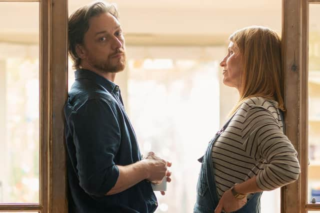 James McAvoy and Sharon Horgan who star in Together.