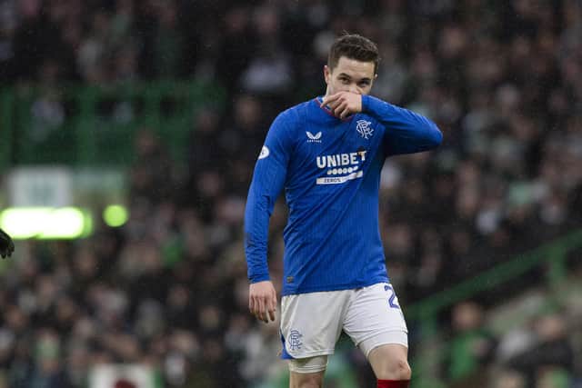 Scott Wright came on as a sub during Rangers' 2-1 defeat by Celtic.