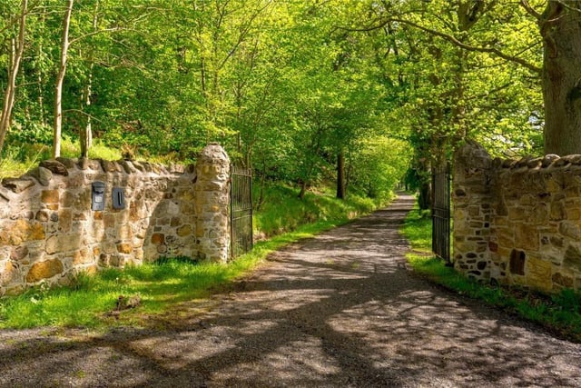 Entrance gates.