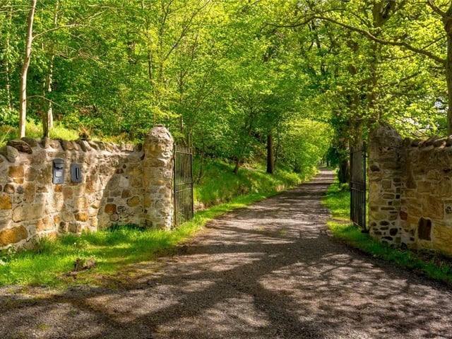 Entrance gates.
