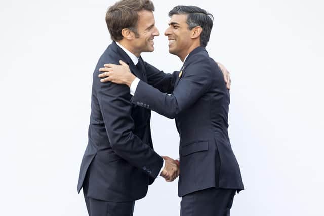 Prime Minister Rishi Sunak will meet with the President of France, Emmanuel Macron on Friday.