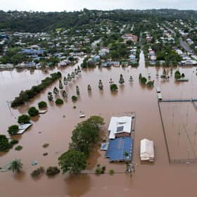 Flooding caused by heavy rain in New South Wales saw evacuation orders issued for towns across the Northern Rivers region (Picture: Dan Peled/Getty Images)