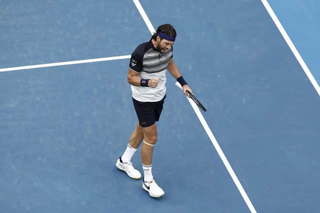 Nikoloz Basilashvili of Georgia made too many errors.