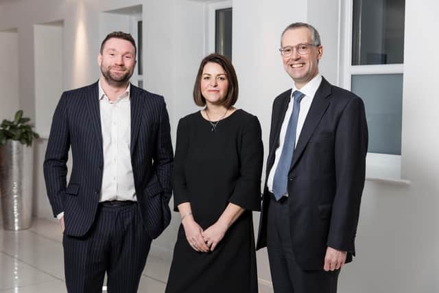 Victoria Leslie, JP Campbell and Peter Murray, joint managing partners, Ledingham Chalmers.