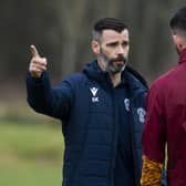 Motherwell interim manager Stuart Kettlewell takes training ahead of Wednesday's hosting of St Mirren. (Photo by Craig Foy / SNS Group)