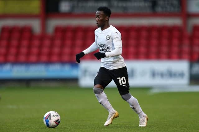 Siriki Dembele in action for Peterborough United. (Photo by Lewis Storey/Getty Images)