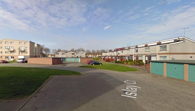 Islay Court, Grangemouth where the attack took place picture: Google images