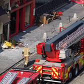 Members of the Scottish Fire and Rescue Service at the scene of a fire, as the cost to maintain fire service buildings in Scotland has risen by more than 56 per cent in the last five years, figures show. Picture: Andrew Milligan/PA Wire