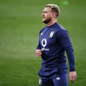 Stuart Hogg trained with the Lions ahead of the match against South Africa A on Wednesday evening in Cape Town. Picture: Steve Haag/PA Wire