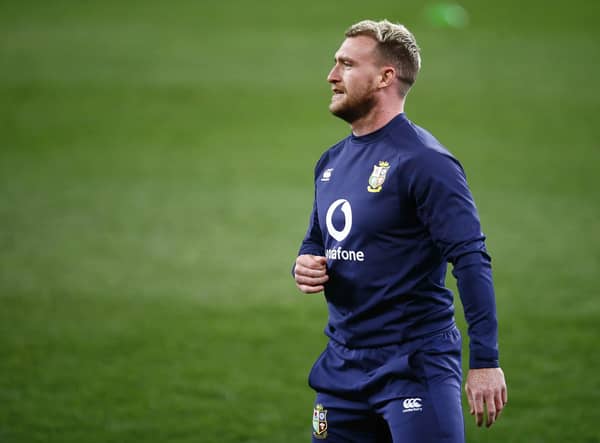 Stuart Hogg trained with the Lions ahead of the match against South Africa A on Wednesday evening in Cape Town. Picture: Steve Haag/PA Wire