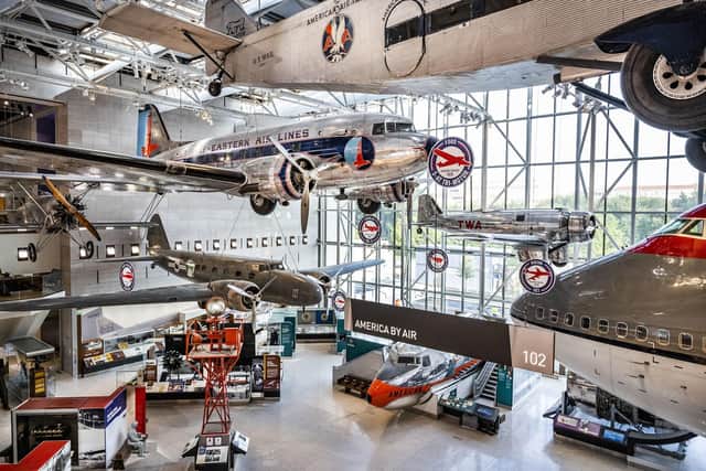 The America by Air gallery in the National Air and Space Museum. Pic: PA Photo/National Air And Space Museum.